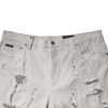 Light Gray Tattered Men Denim Bermuda Shorts - Image 5