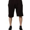 Bordeaux Cotton Bermuda Sweatshorts Shorts - Image 2