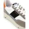 Bicolor Fabric And Leather Sneaker - Image 3