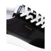 Black And White Fabric And Leather Sneaker - Image 3
