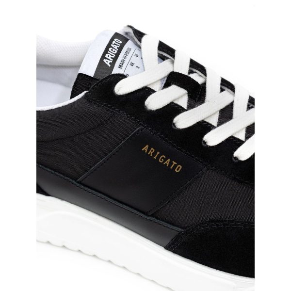Black And White Fabric And Leather Sneaker - Image 3