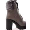 Gray Eco Leather Boot - Image 4