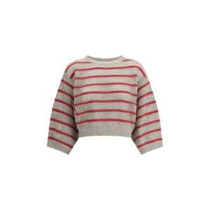 Sweater in perforated knit
