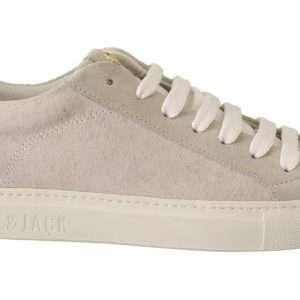 Off White Low Top Lace Up Sneakers Shoes