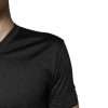 Dark Gray Silk V-neck Short Sleeves T-shirt - Image 5
