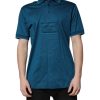 Blue Logo Cotton Men Polo Shirt T-shirt - Image 2