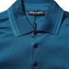 Blue Logo Cotton Men Polo Shirt T-shirt - Image 6