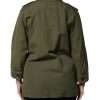 Military Green Queen Embellished Coat Jacket - Image 4