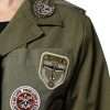 Military Green Queen Embellished Coat Jacket - Image 7