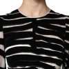 Black White Zebra A-line Sheath Mini Dress - Image 6