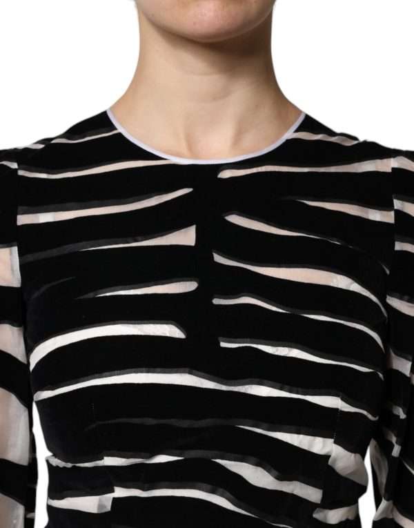 Black White Zebra A-line Sheath Mini Dress - Image 6