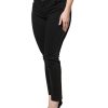Black Cotton High Waist Skinny Denim Jeans - Image 3