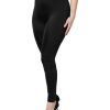 Black Nylon High Waist Slim Fit Pants - Image 3