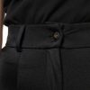 Black Nylon High Waist Slim Fit Pants - Image 5