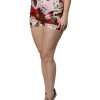 Pink Floral Print High Waist Hotpants Short - Image 3