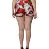 Pink Floral Print High Waist Hotpants Short - Image 4