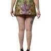 Multicolor Floral Jacquard Mid Waist Mini Skirt - Image 4