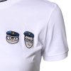 White #DGFamily Cotton Crew Neck T-shirt - Image 3