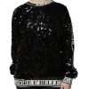 Black DG Queen Sequin Pullover Sweater - Image 2