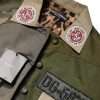 Military Green Cotton Button Down Jacket - Image 8