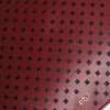 Burgundy Black Logo Embellished Men Zip Flat Pouch Bag - Image 7
