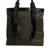 Military Green Nylon Shoulder Strap Tote Bag - Image 5