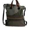 Military Green Patchwork Rucksack Backpack Bag - Image 2