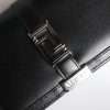 Black Calfskin Leather Chain Strap Shoulder Crossbody Bag - Image 7