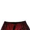 Red Leopard Print Polyester Men Jogger Pants - Image 5