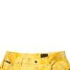 Yellow Tie Dye Cotton Straight Denim Jeans - Image 5