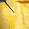 Yellow Tie Dye Cotton Straight Denim Jeans - Image 6
