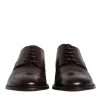 Maroon Calfskin Leather Derby Men Dress Shoes - Image 2