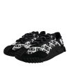 Black Logo Lace Up Low Top NS1 Sneakers Shoes - Image 3
