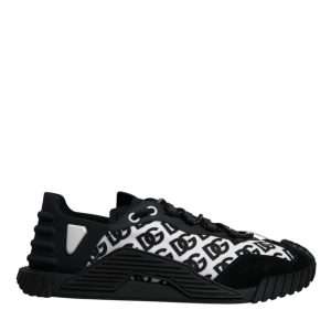 Black Logo Lace Up Low Top NS1 Sneakers Shoes