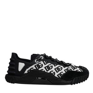 Black Logo Lace Up Low Top NS1 Sneakers Shoes