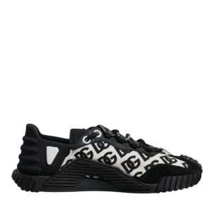 Black Logo Lace Up Low Top NS1 Sneakers Shoes