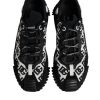 Black Logo Lace Up Low Top NS1 Sneakers Shoes - Image 3