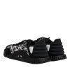 Black Logo Lace Up Low Top NS1 Sneakers Shoes - Image 5