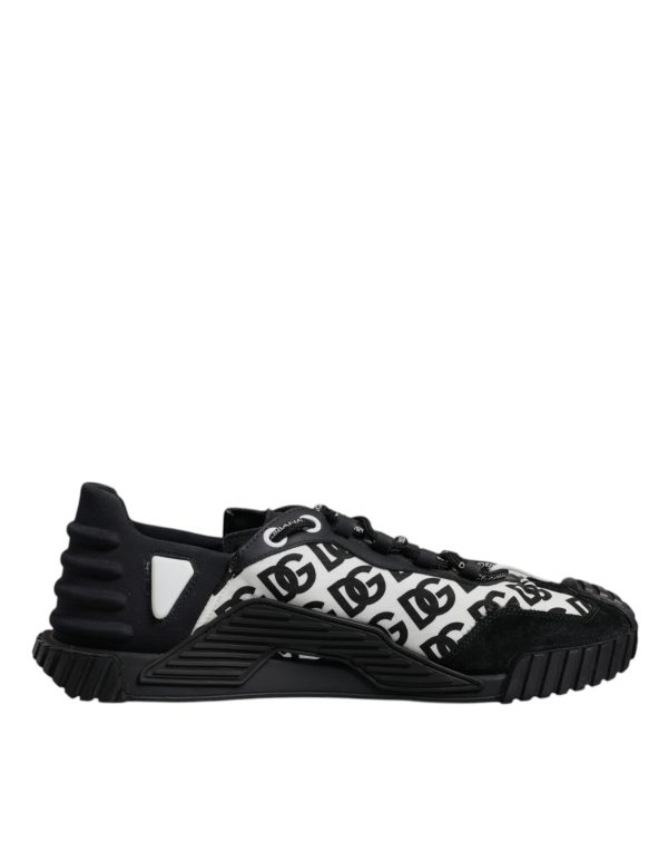 Black Logo Lace Up Low Top NS1 Sneakers Shoes