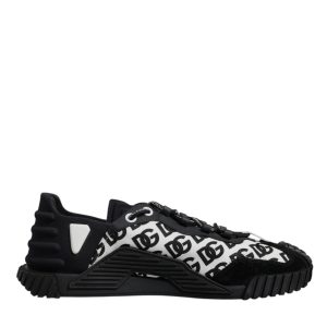 Black Logo Lace Up Low Top NS1 Sneakers Shoes