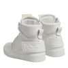 White Leather High Top Sneakers Shoes - Image 5