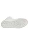 White Leather High Top Sneakers Shoes - Image 8