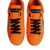 Orange Portofino Logo Tape Men Sneakers Shoes - Image 3