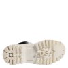 White Padded Mid Calf Lace Up Boots Shoes - Image 7