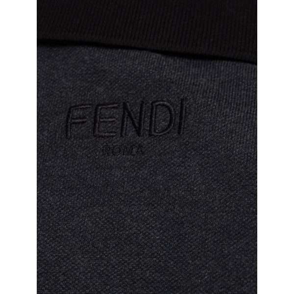 Black Cotton Polo Shirt - Image 4