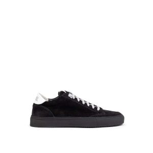 Black Suede Leather Sneaker