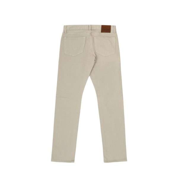 Beige Cotton Jeans & Pant - Image 2