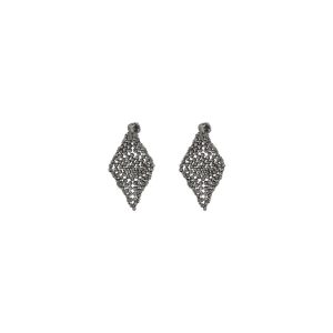 Faceted silver Earrings