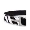 Black And White Leather Belt - Image 2