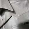 Metallic Gray Cotton Button Down Shirt - Image 8
